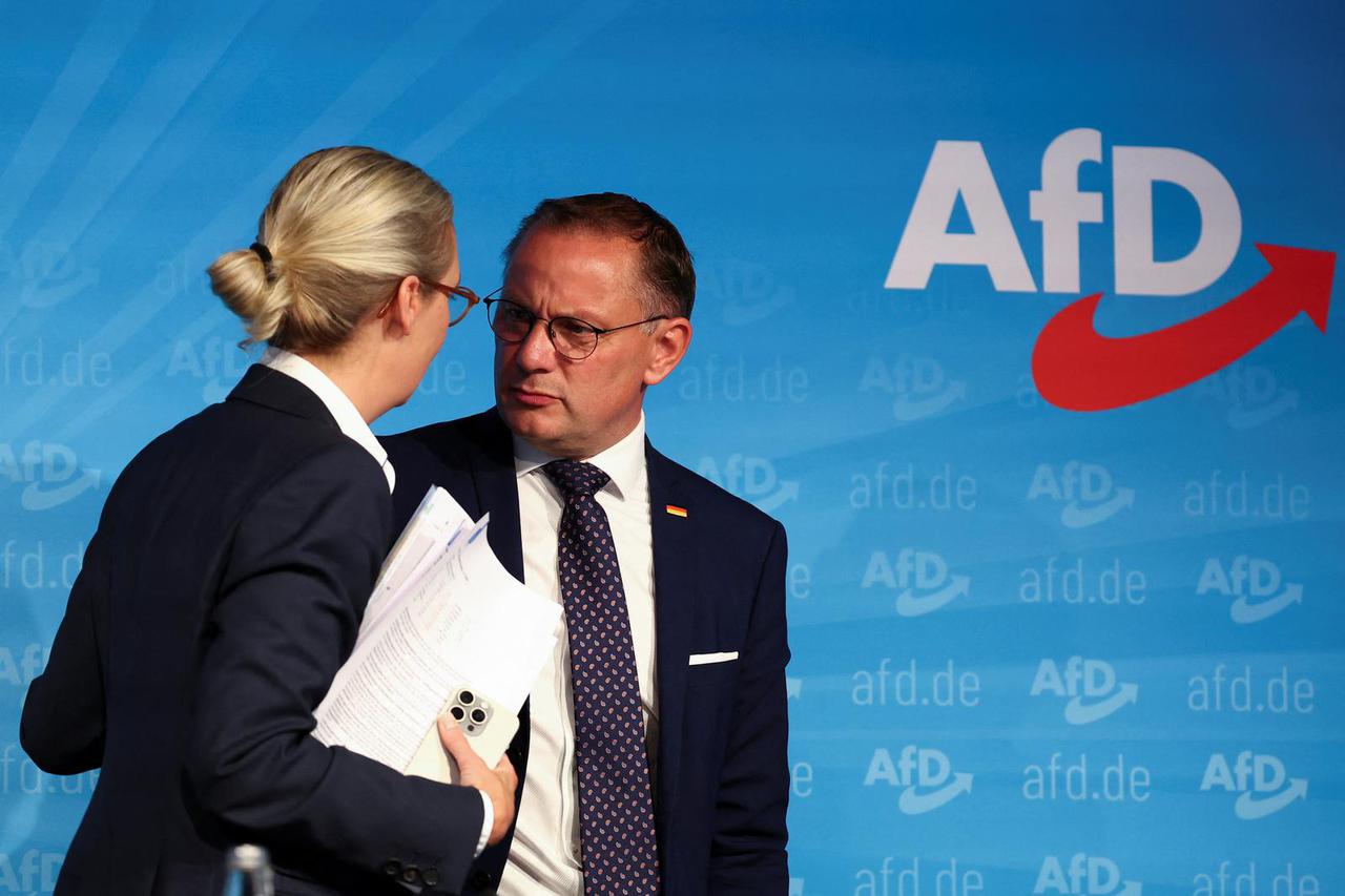 Alternative for Germany press conference after state elections in Saxony and Thuringia, in Berlin