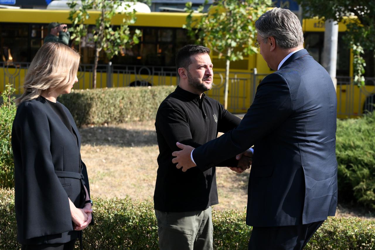 Kijev: Andrej Plenković i Volodimir Zelenski nakon sastanka obratili se medijima