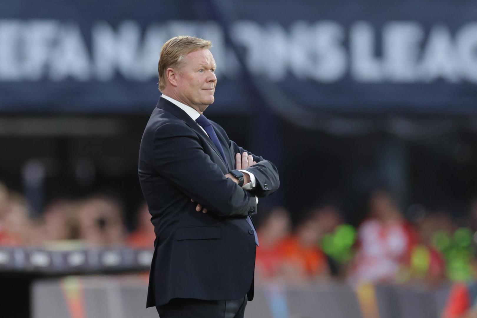 14.06.2023., stadion Feyenoord "De Kuip", Rotterdam, Nizozemska - UEFA Liga Nacija, polufinale, Nizozemska - Hrvatska. izbornik Nizozemske Ronald Koeman Photo: Luka Stanzl/PIXSELL