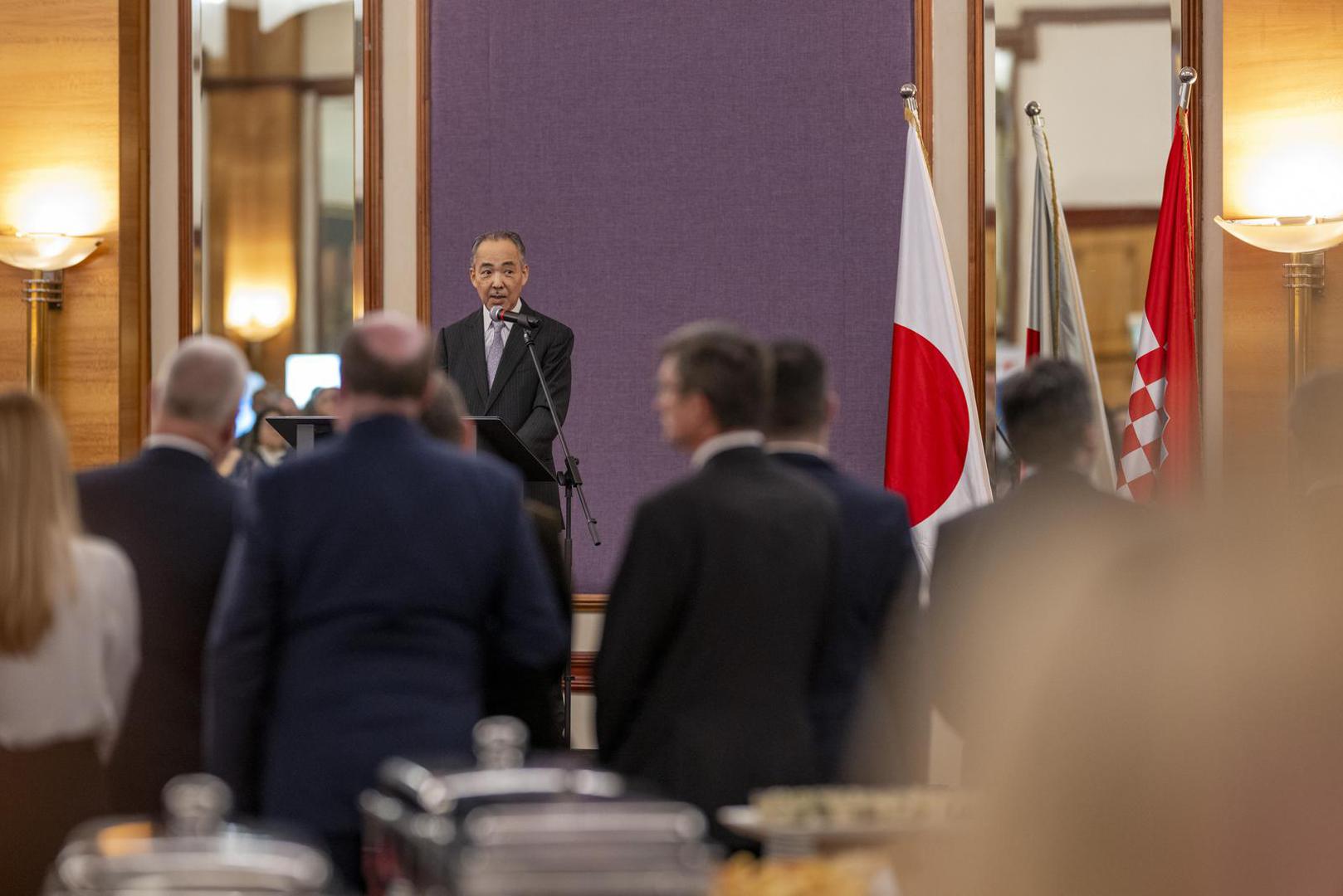 21.02.2024., Zagreb-  Primanje povodom rodjendana japanskog cara u Westinu, a japanske tvrtke u Hrvatskoj izlazu svoje proizvode.  Photo: Igor Soban/PIXSELL