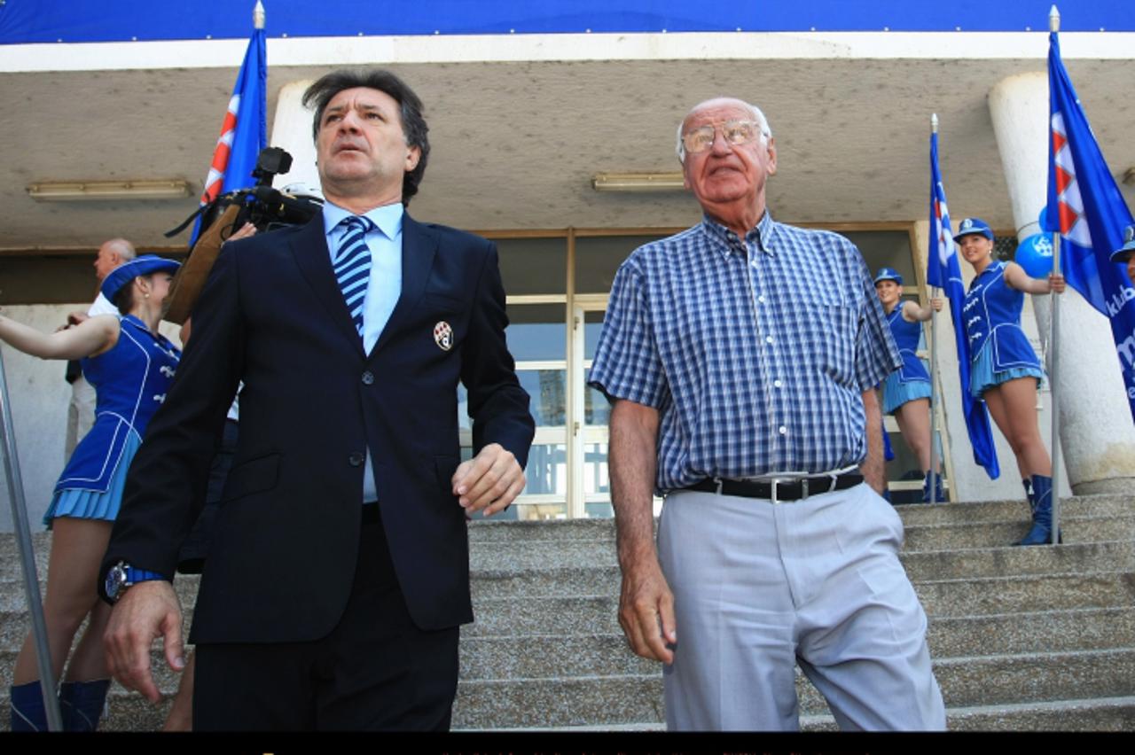 '16.06.2011., Maksimir, Zagreb - Svecano otvorenje novog trening kompleksa Dinamo iza restorana Domagoj na Sveticama. Zdravko Mamic, Vlatko Markovic Photo: Marko Prpic/PIXSELL'