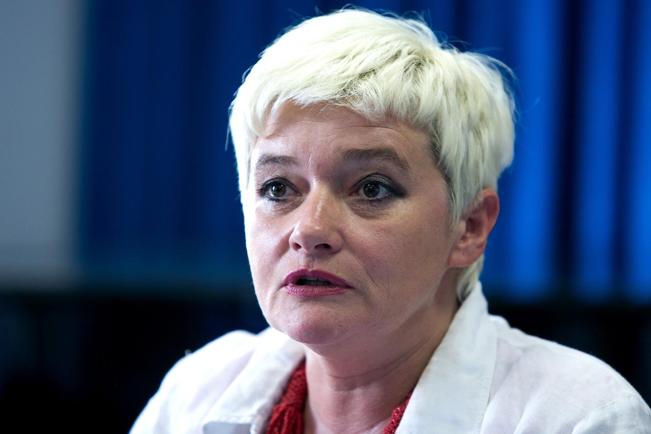 10.06.2015., Osijek - Konferencija za novinare na Umjetnickoj akademiji povodom praizvedbe predstave Princ Eugen. Helena Sablic Tomic.  Photo: Davor Javorovic/PIXSELL