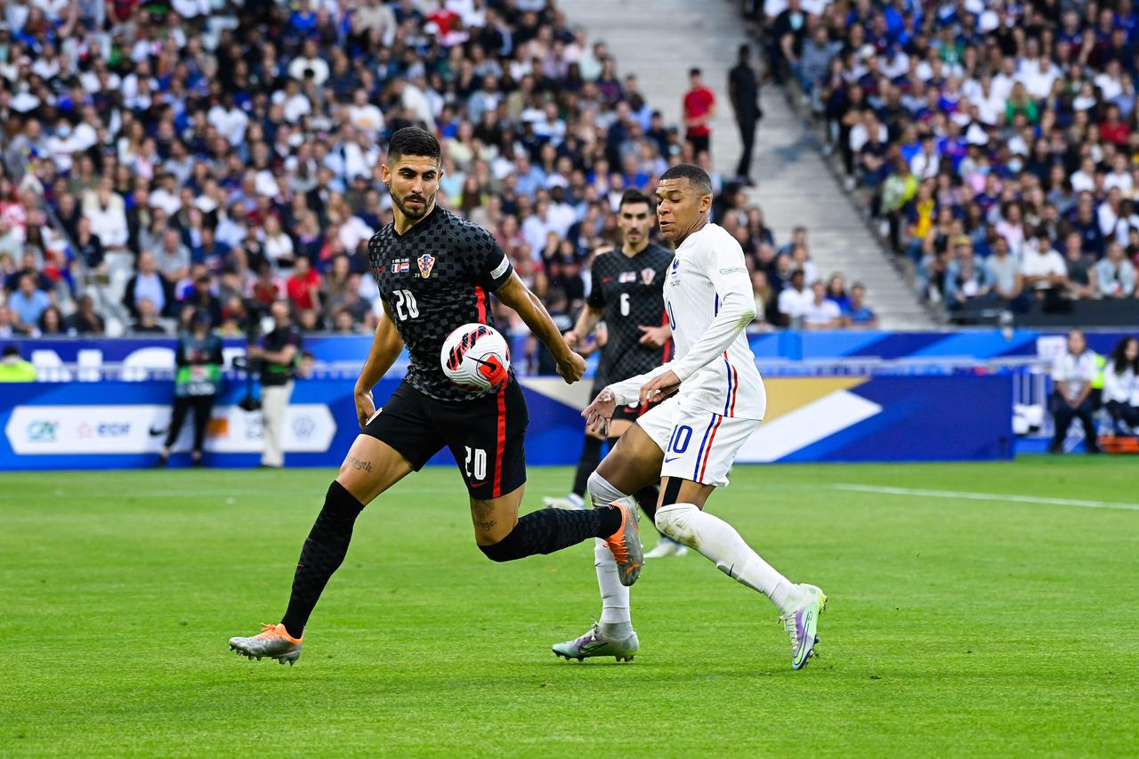 Match de la 4ème journée de la Ligue des Nations entre la France et la Croatie au Stade de France à Saint-Denis