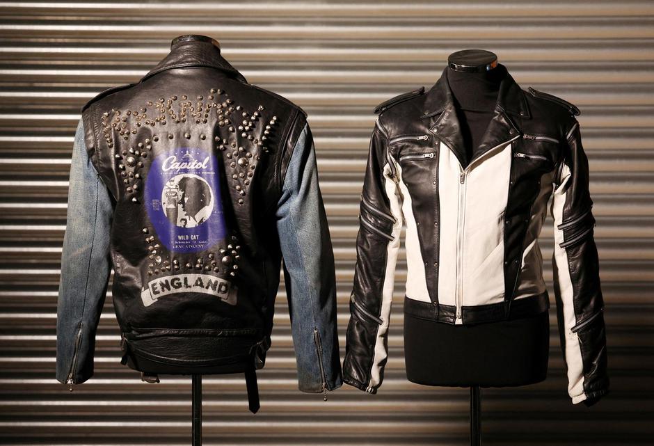 Jackets worn by George Michael and Michael Jackson are displayed in Chenies