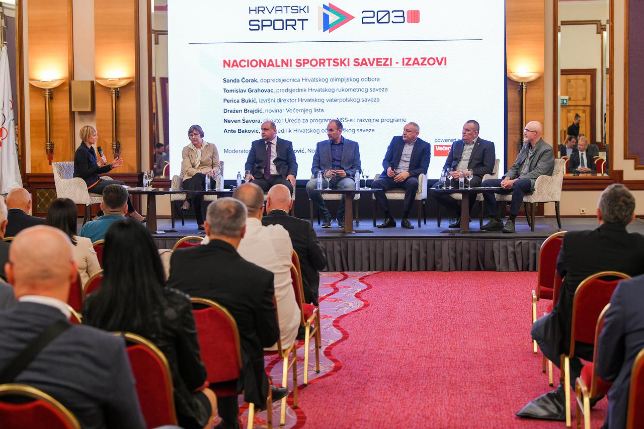 Zagreb: U hotelu Westin održana je konferencija "Hrvatski sport 2030." Panel: Nacionalni sportski savezi - izazovi