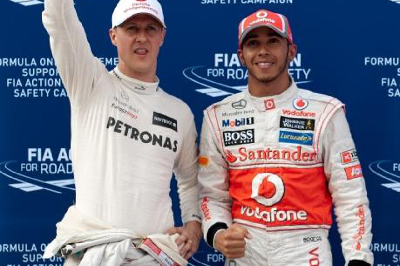 Michael Schumacher i Lewis Hamilton