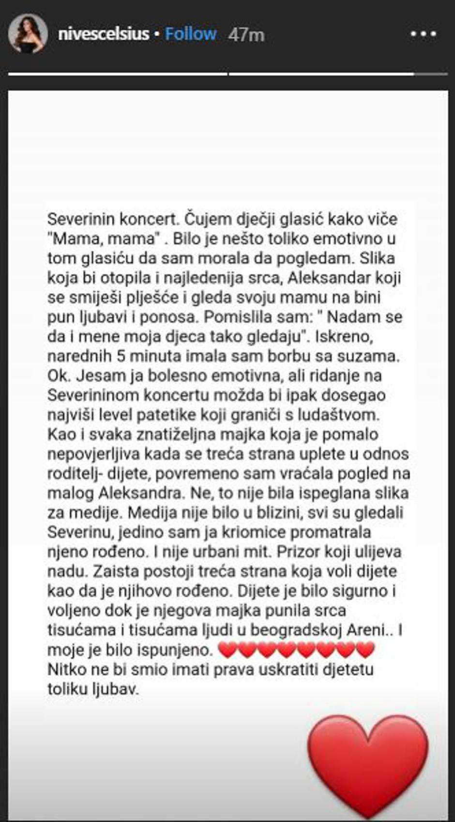 Nives Celzijus podržala Severinu nakon presude