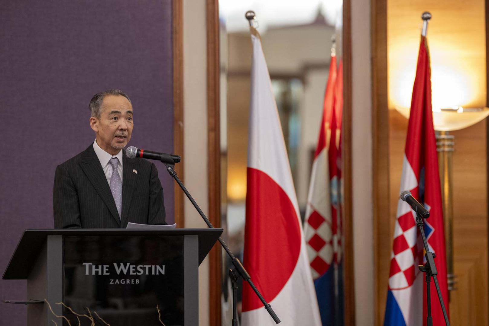 21.02.2024., Zagreb-  Primanje povodom rodjendana japanskog cara u Westinu, a japanske tvrtke u Hrvatskoj izlazu svoje proizvode.  Photo: Igor Soban/PIXSELL