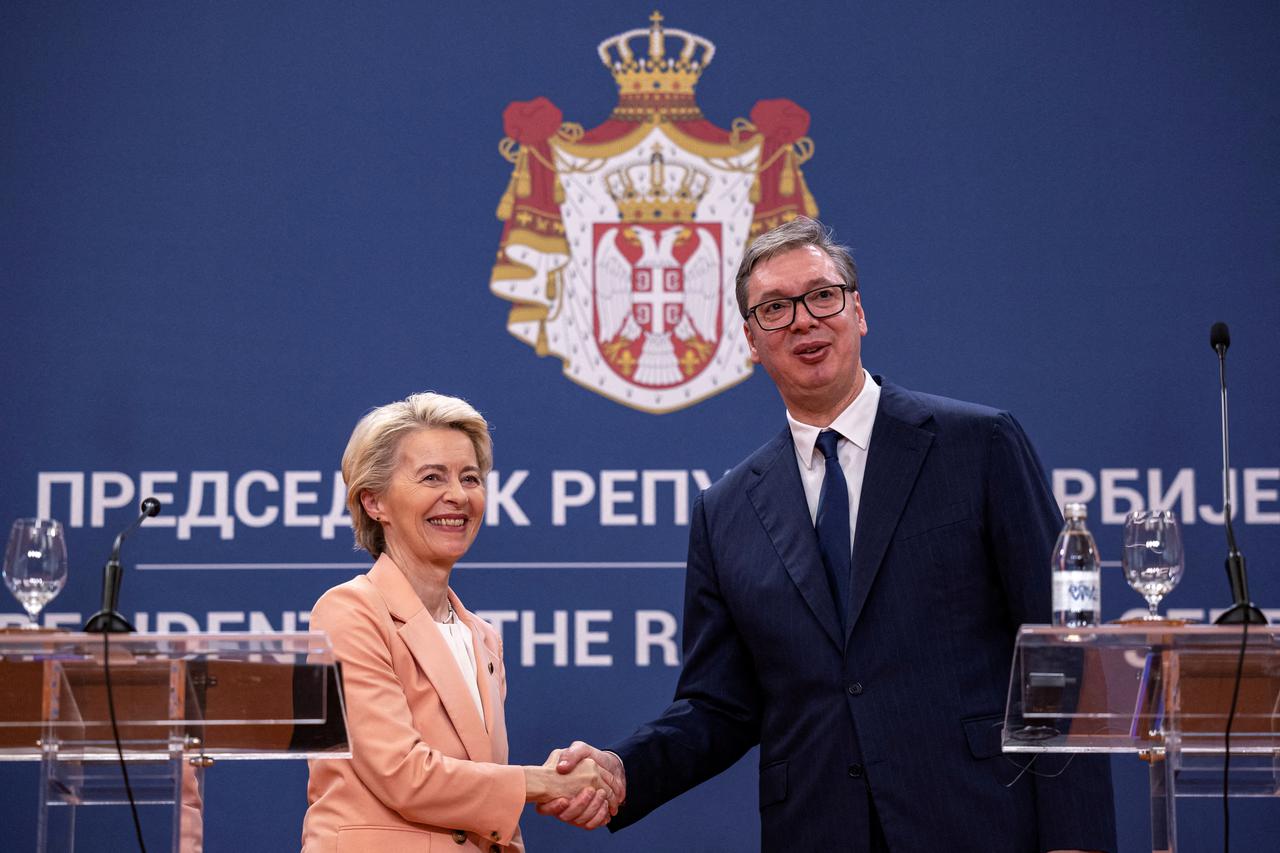 European Commission President Ursula von der Leyen visits Serbia