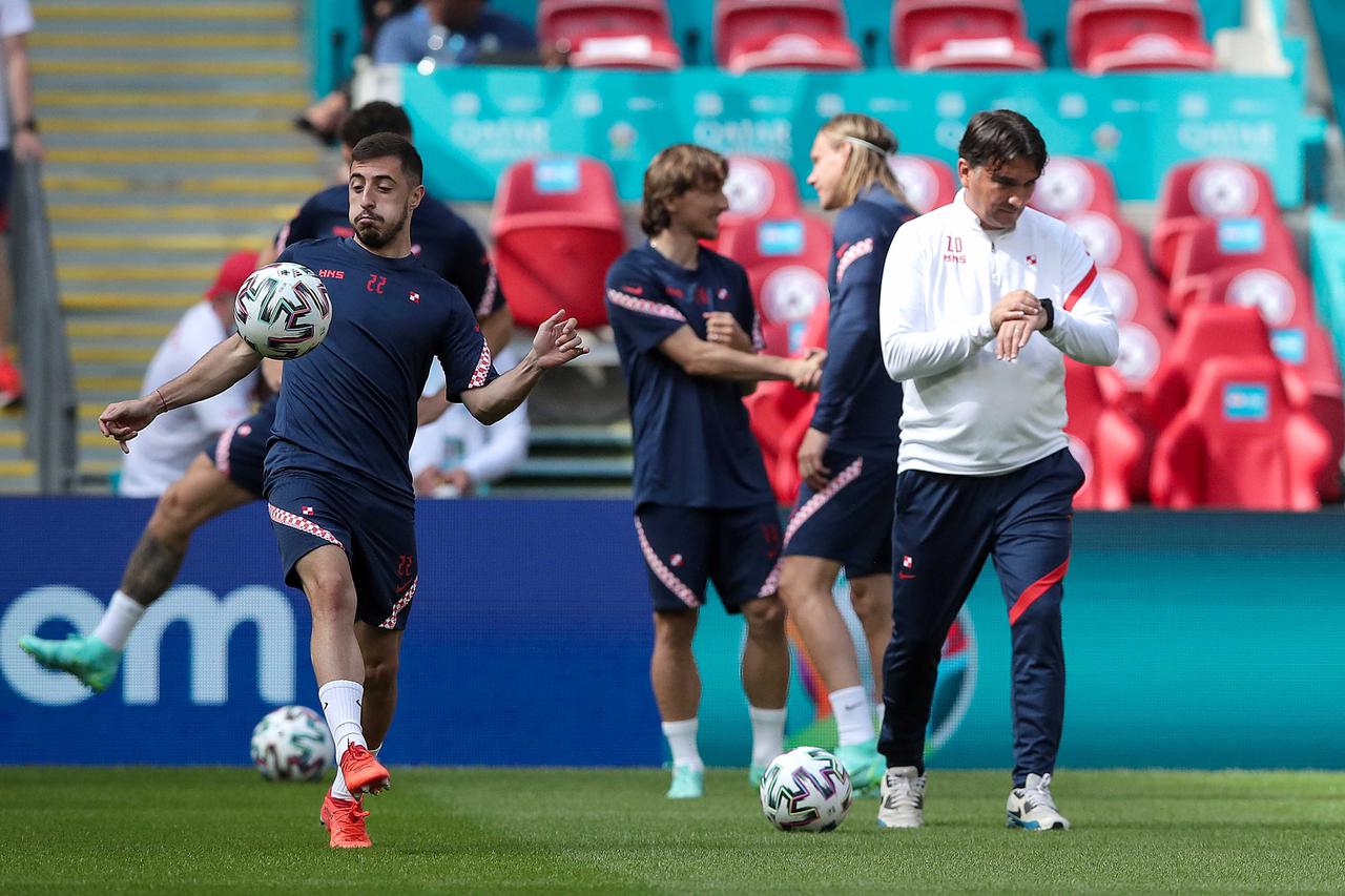 London: Trening Hrvatske na Wembleyu uoči utakmice protiv Engleske