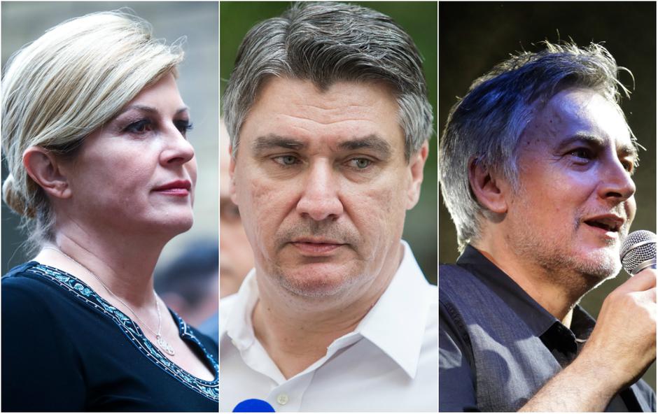 Kolinda Grabar-Kitarović, Zoran Milanović i Miroslav Škoro