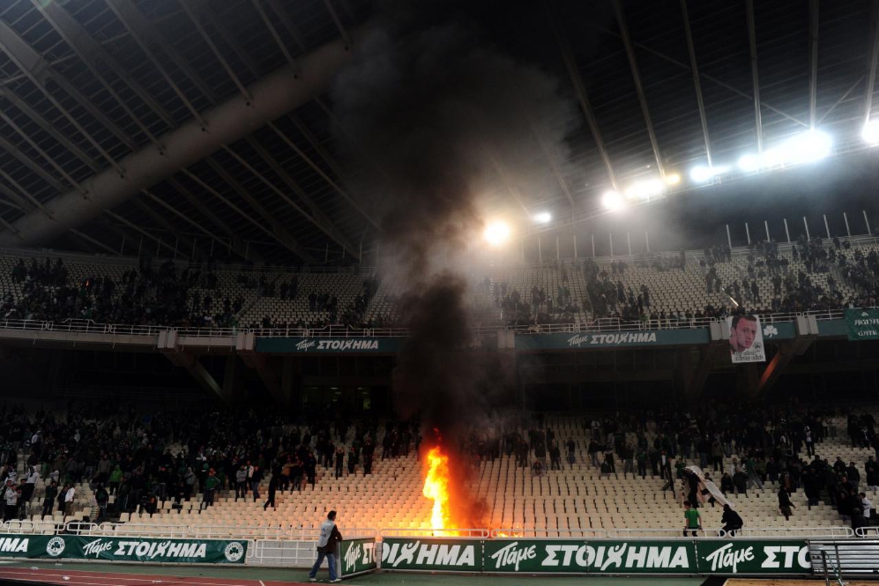 Grčka neredi navijači Panathinaikos (1)