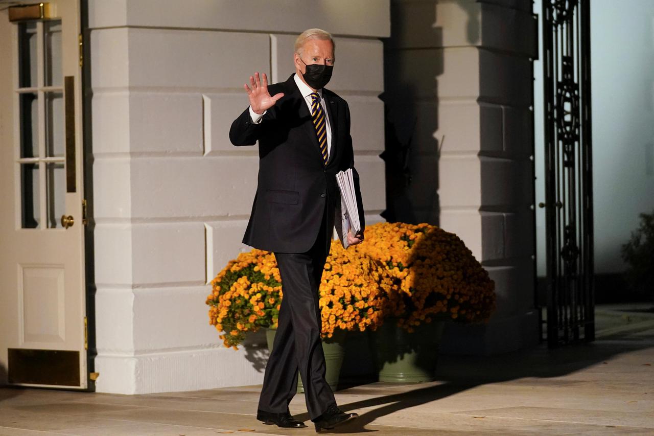 President Biden departs the White House in Washington