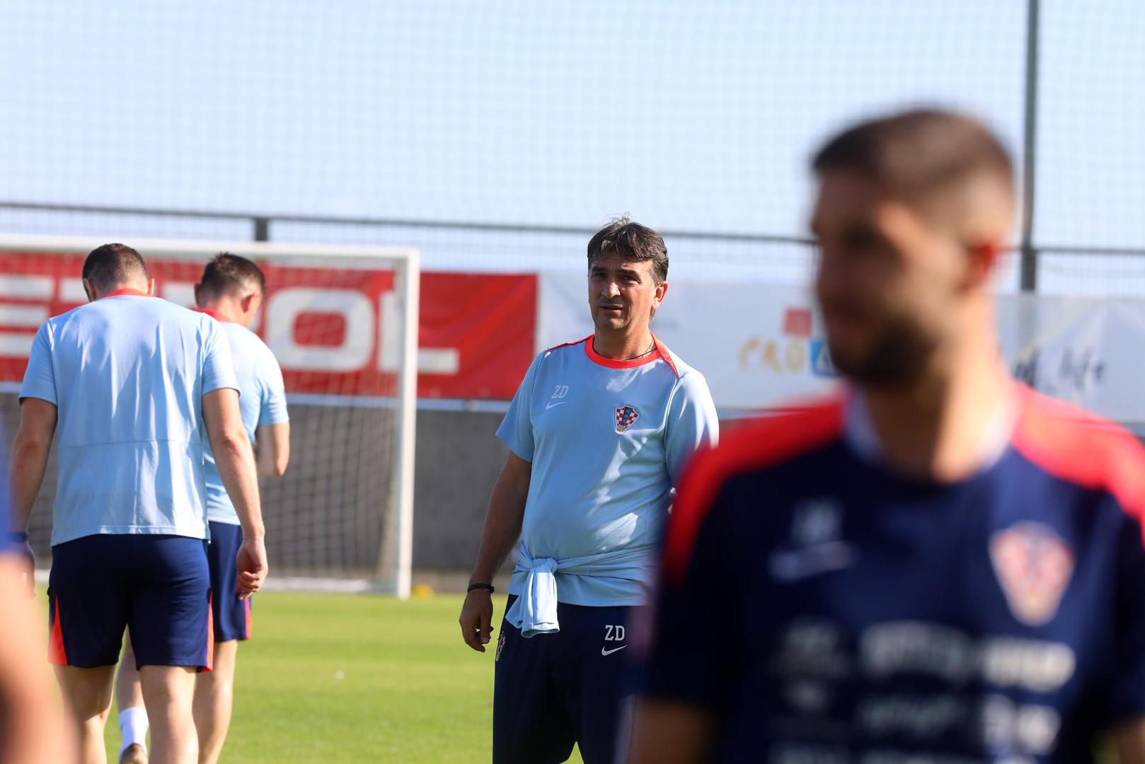 06.06.2024., Rijeka - Trening Hrvatske nogometne reprezentacije na pomocnom terenu stadiona na Rujevici. Photo: Goran Kovacic/PIXSELL