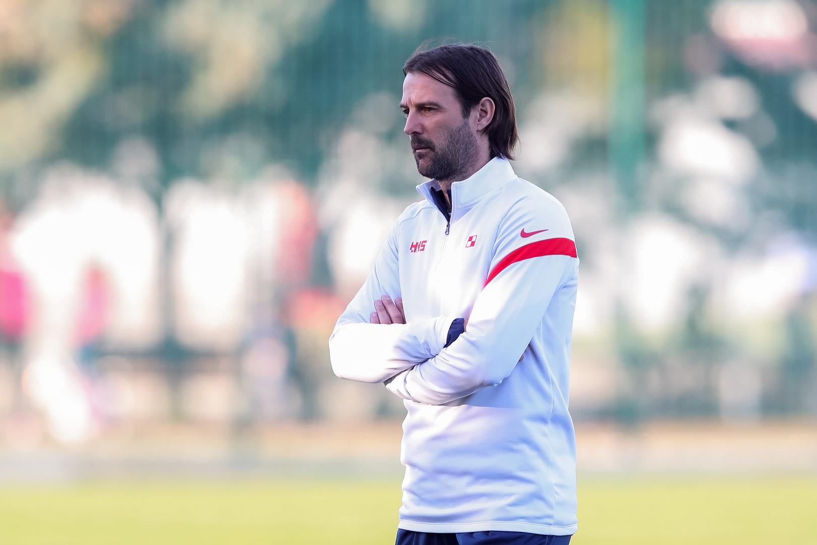 30.03.2021., Koper, Slovenija - Trening U21 reprezentacije Hrvatske na U21 Europskom prvenstvu uoci sutrasnje utakmice izmedju Hrvatske i Engleske. Mihael Mikic. rPhoto: Luka Stanzl/PIXSELL