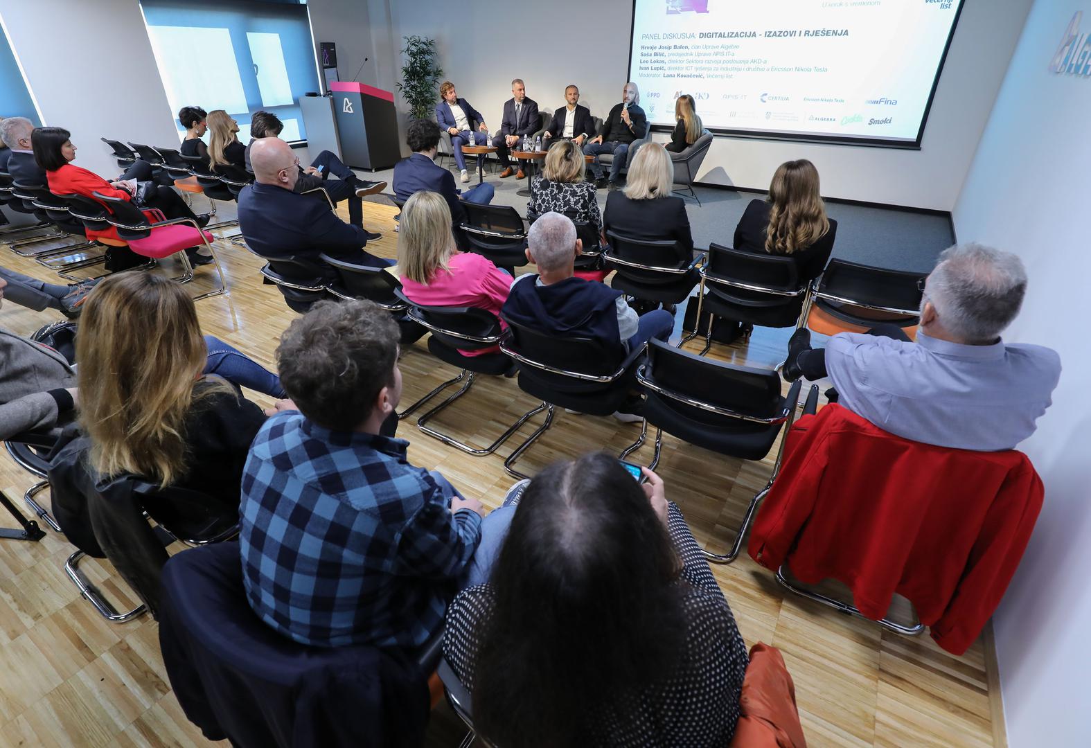 23.10.2023.,Zagreb - Konferencija "Digitalna Hrvatska" odrzana je u ucilistu Algebra. Panel "Digitalizacija - izazovi i rjesenja".  Photo: Jurica Galoic/PIXSELL