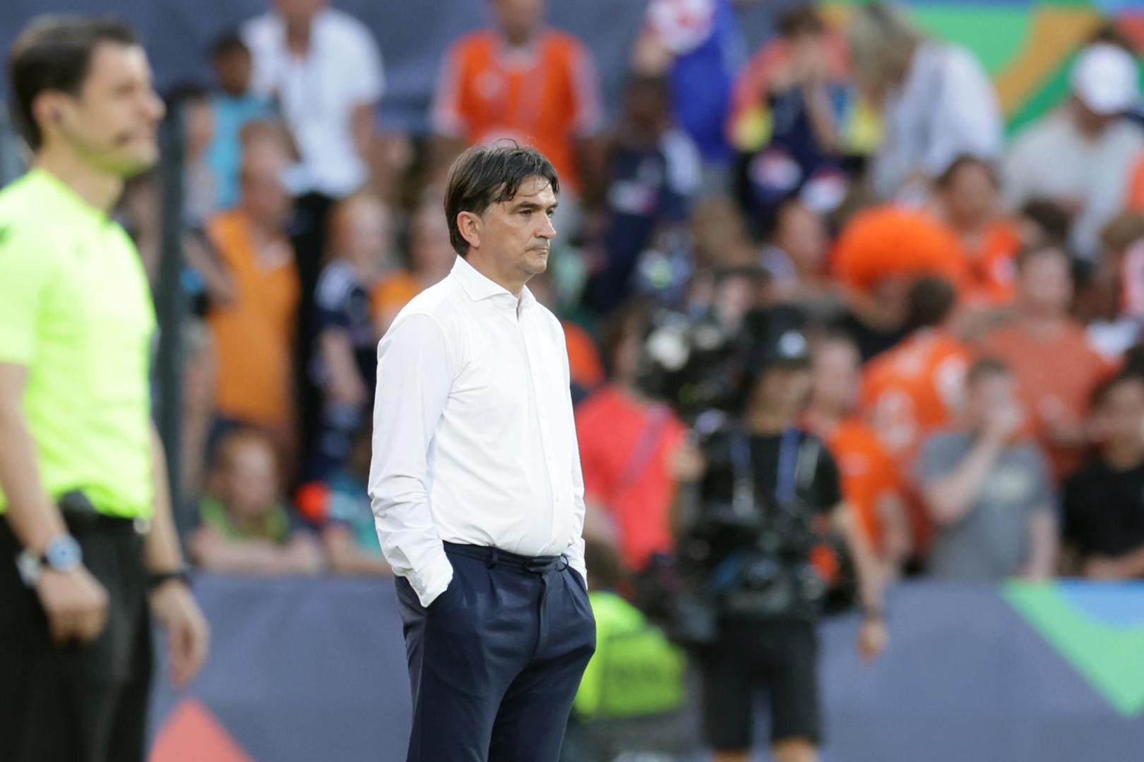 14.06.2023., stadion Feyenoord "De Kuip", Rotterdam, Nizozemska - UEFA Liga Nacija, polufinale, Nizozemska - Hrvatska. izbornik Hrvatske Zlatko Dalic Photo: Luka Stanzl/PIXSELL