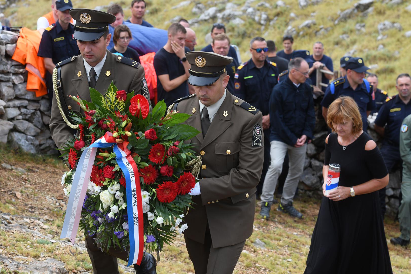 30.08.2023., Kornati - Na Kornatima obiljezena godisnjica tragedije u kojoj je poginulo 12 vatrogasaca. Photo: Hrvoje Jelavic/PIXSELL