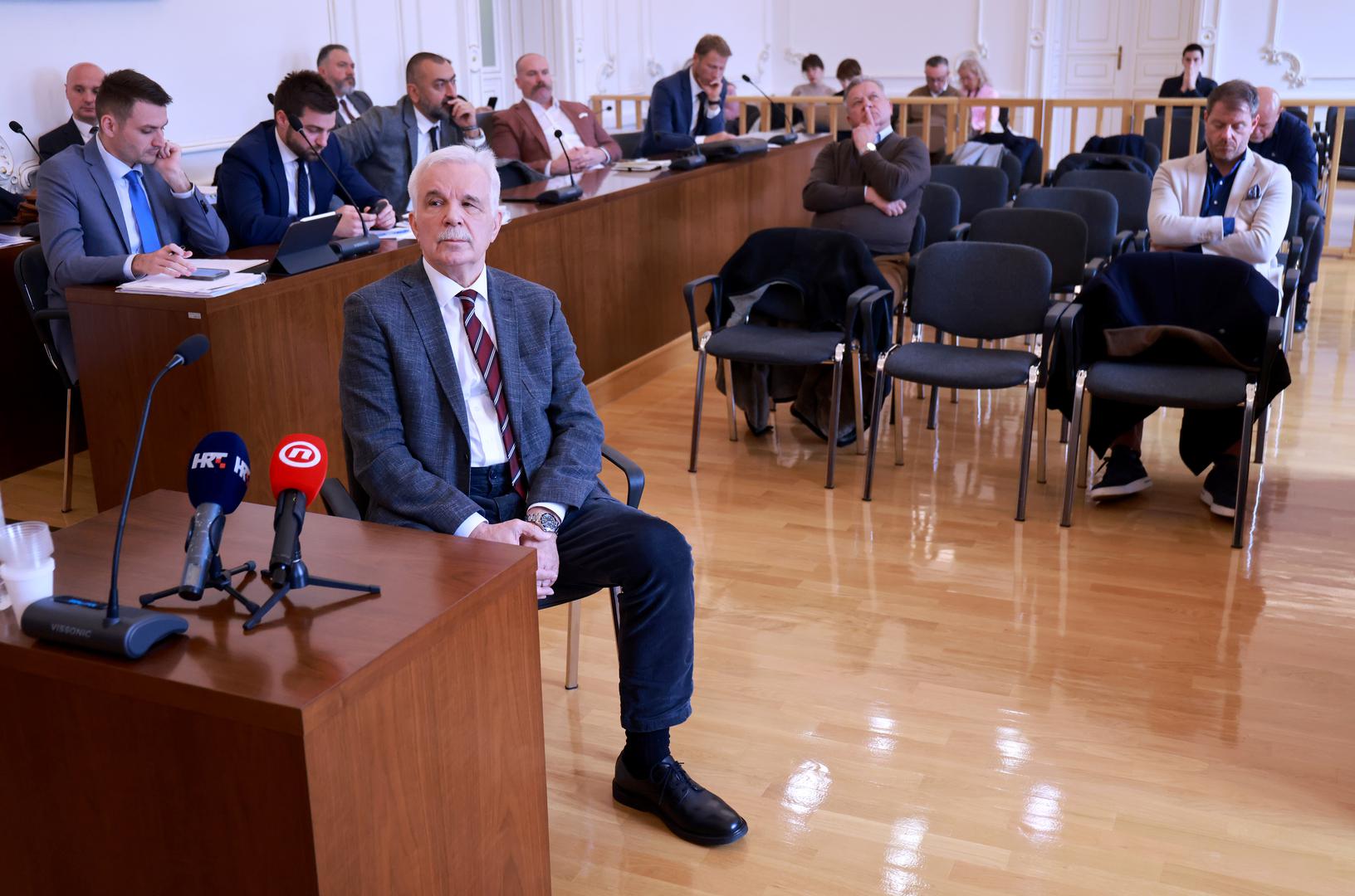 12.11.2024., Osijek - Na Zupanijskom sudu nastavljeno je sudjenje braci Mamic i ostalima za izvlacenje novca iz Dinama. Mladen Vedris Photo: Davor Javorovic/PIXSELL