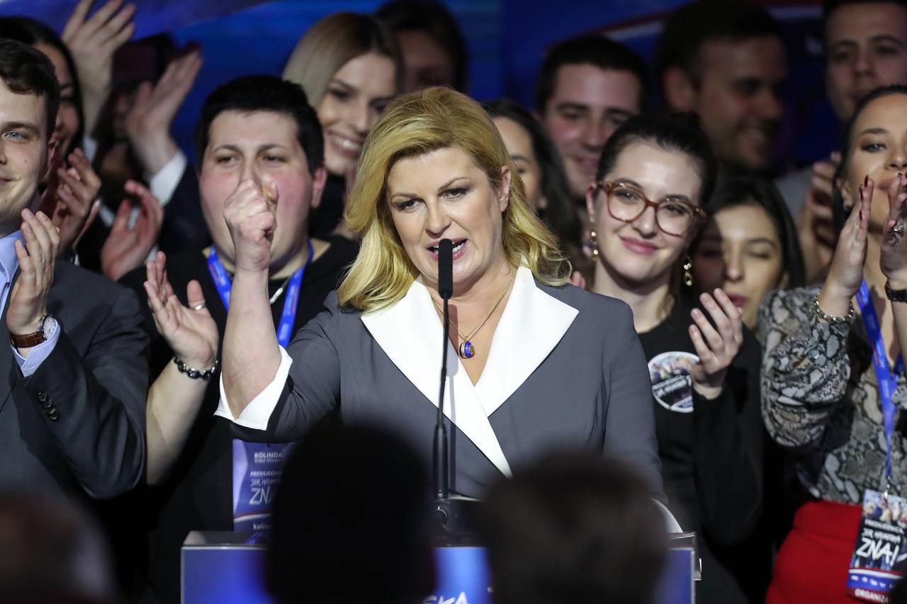 Kolinda Grabar-Kitarović obratila se nakon objave prvih neslužbenih rezultata