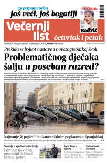 Večernji list naslovnica