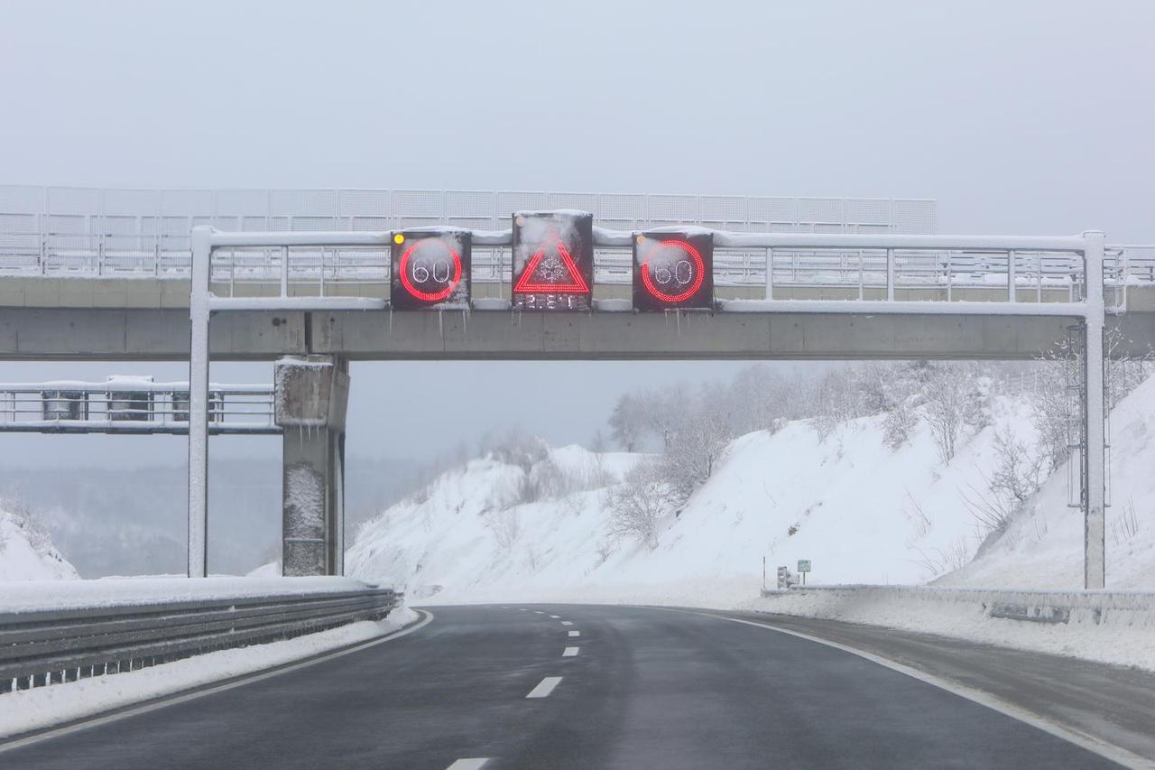 Na autocesti A1 zbog vremena gotovo da nema prometa