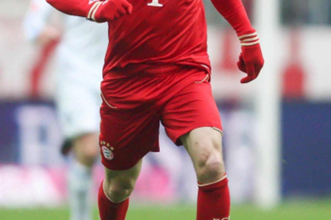 '26.02.2012, Allianz Arena, Muenchen, GER, 1.FBL,  FC Bayern Muenchen vs. FC Schalke 04, im Bild Franck Ribery (Bayern #7)  // during the match FC Bayern Muenchen vs FC Schalke 04, on 2012/02/26, Alli