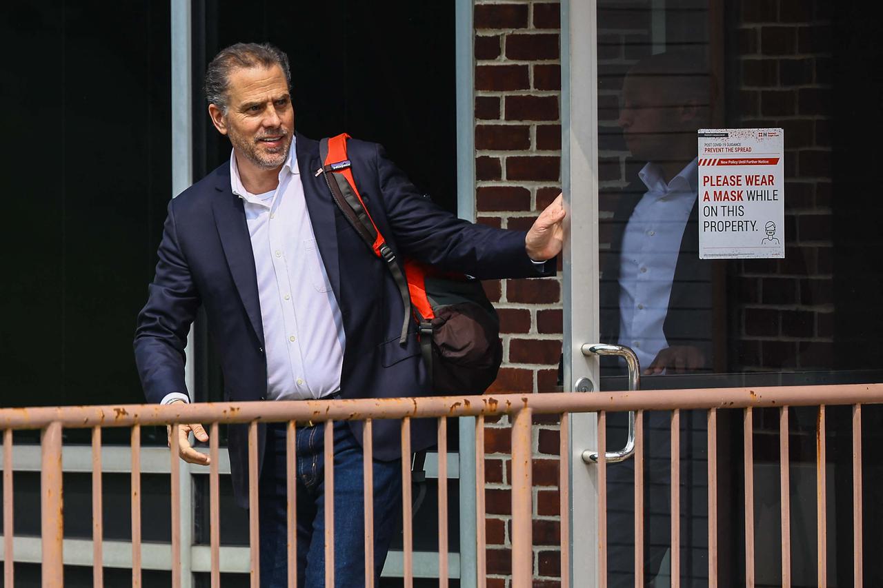 Hunter Biden Leaving Attorneys Office After Deposition In Laptop Defamation Case