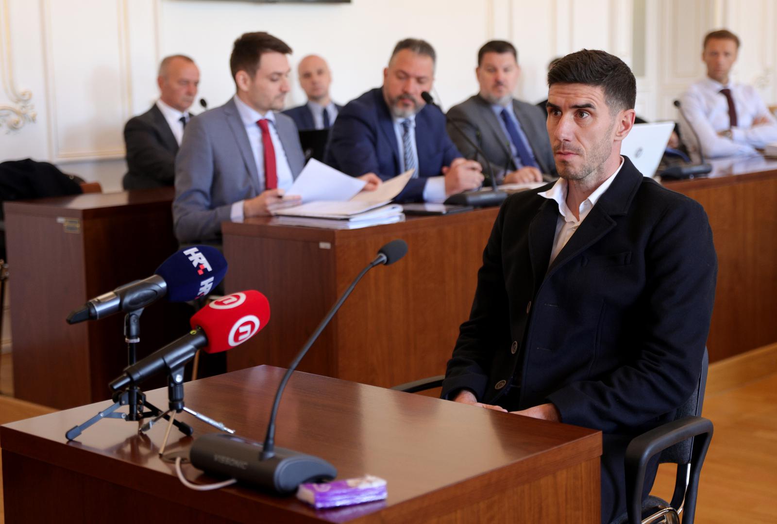 26.03.2024., Osijek - Na Zupanijskom sudu u Osijeku nastavljeno je sudjenje braci Mamic i drugima. Ante Tomic Photo: Borna jaksic/PIXSELL