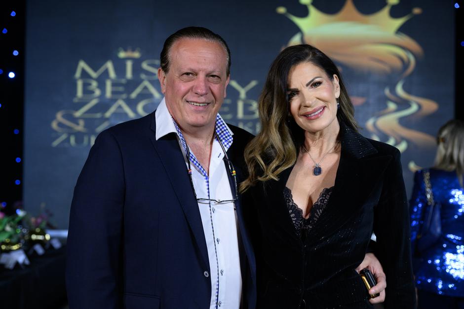 Zagreb: Ana Sasso sa suprugom Hrvojem Tomasovićem popratila izbor Miss Beauty Zagreba