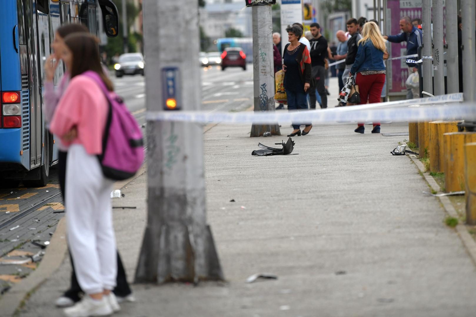 09.06.2022., Zagreb - U prometnoj nesreci u Kapucinskoj ulici u Dubravi ozlijedjeno je nekoliko osoba. Photo: Josip Regovic/PIXSELL