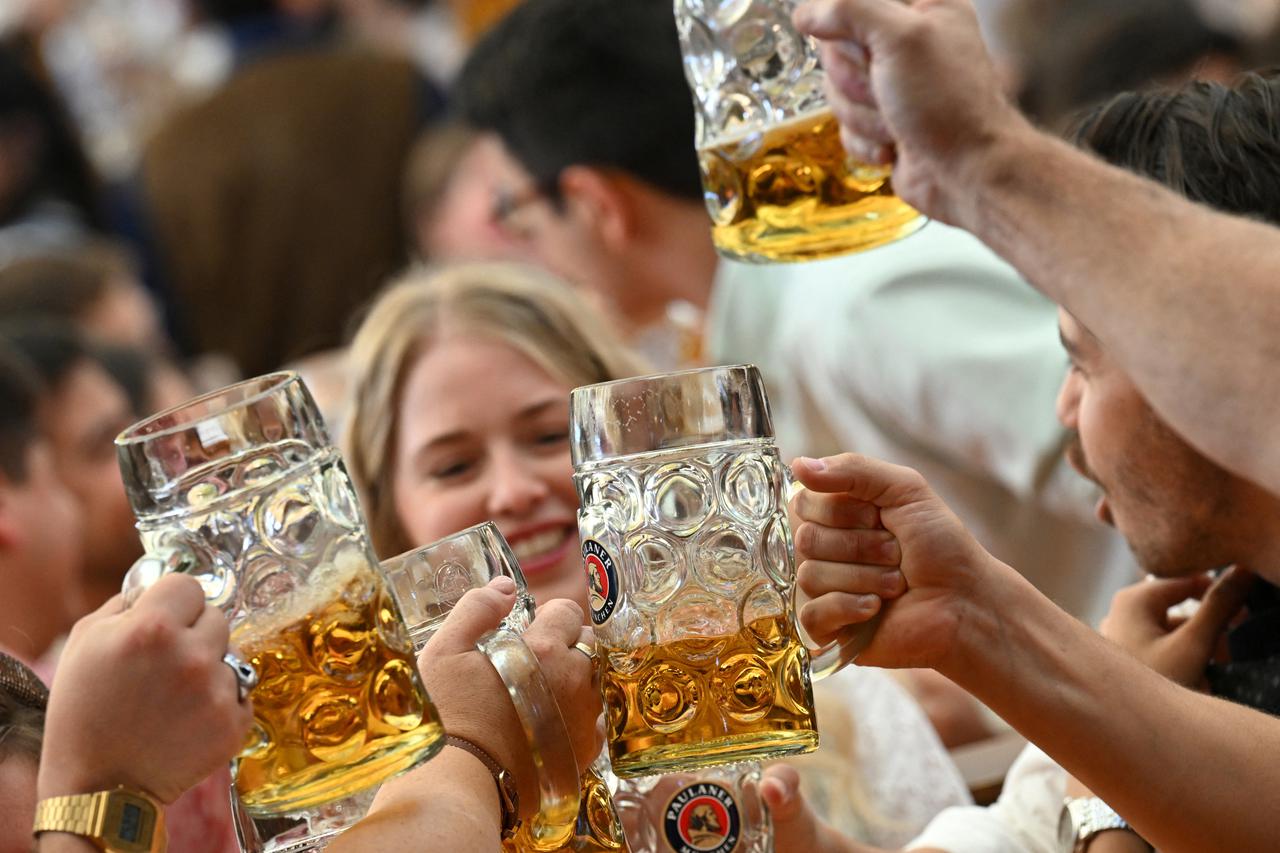 Official opening of the 189th Oktoberfest, the world's largest beer festival in Munich