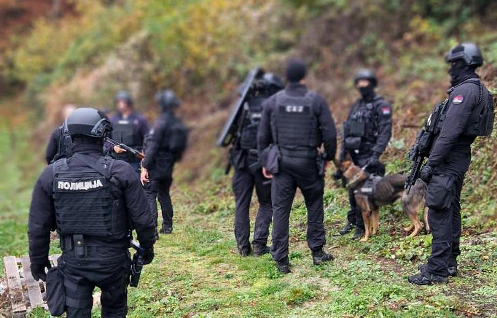 03, November, 2024, Prijepolje - Members of the Ministry of Internal Affairs are intensively searching for Alija Balijagic, for whom an Interpol warrant has been issued for a double murder in Montenegro, and who was located yesterday in the vicinity of Prijepolje and was seen in a village near the border with Montenegro. Photo: OMK MUP Republike Srbije/ATAImages

03, novembar, 2024, Prijepolje - Pripadnici Ministarstva unutrasnjih poslova intenzivno tragaju za Alijom Balijagicem, za kojim je raspisana Interpolova poternica zbog dvostrukog ubistva u Crnoj Gori, a koji je juce lociran u okolini Prijepolja i vidjen u jednom selu u blizini granice sa Crnom Gorom. Photo: OMK MUP Republike Srbije/ATAImages Photo: OMK MUP Republike Srbije/ATAImages/PIXSELL