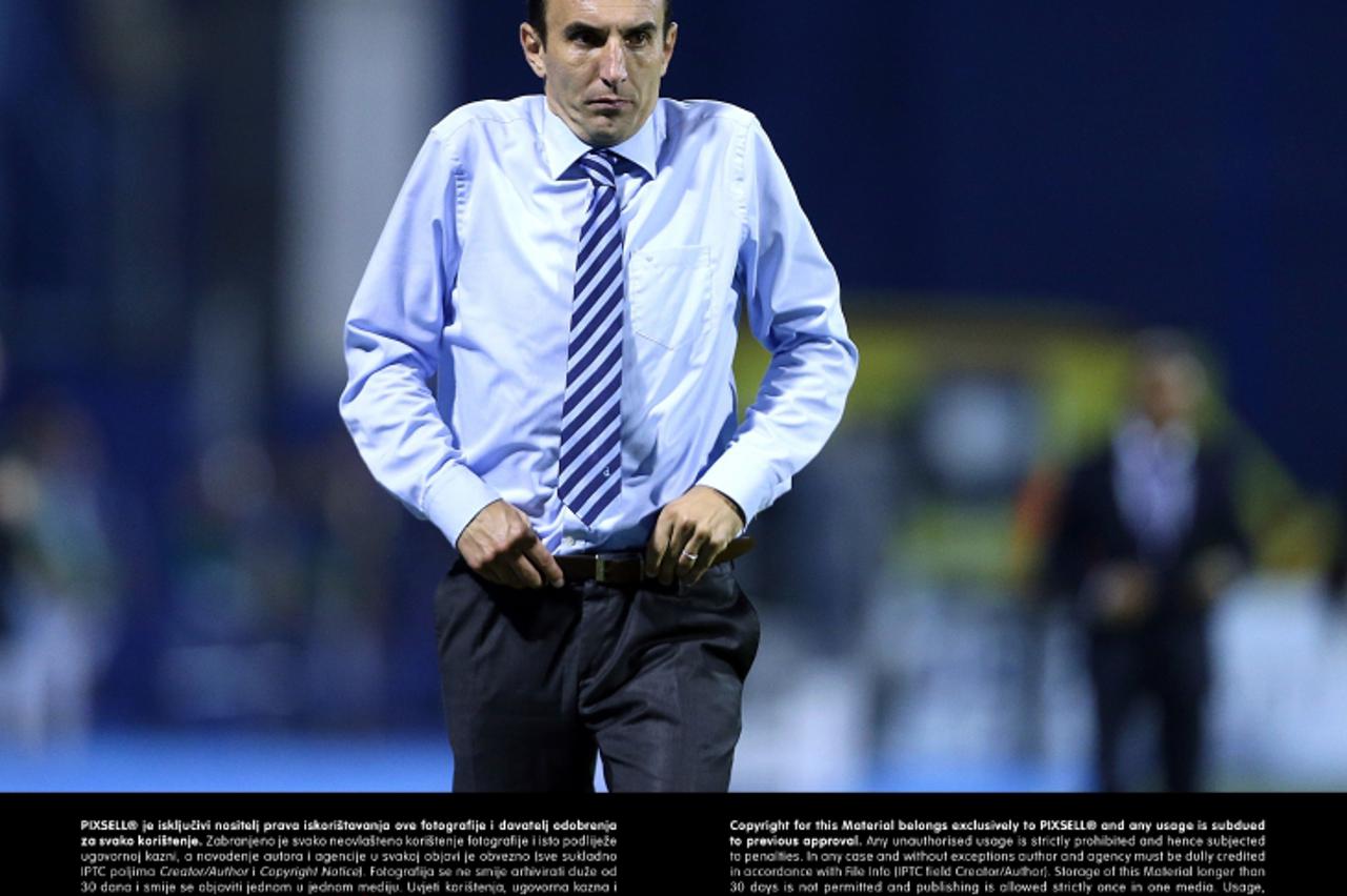 '21.08.2013., Stadion Maksimir, Zagreb - Prva utakmica 4. pretkola Lige prvaka, GNK Dinamo - Austrija Bec. Trener Dinama Krunoslav Jurcic.  Photo: Goran Stanzl/PIXSELL'