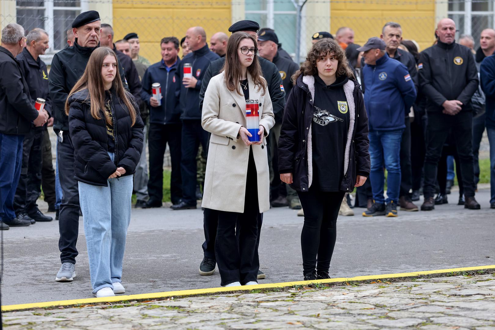 08.11.2024., Gospic - Predsjednik Republike i vrhovni zapovjednik Oruzanih snaga Republike Hrvatske Zoran Milanovic sudjelovao je na obiljezavanju 32. obljetnice ustrojavanja 9. gardijske brigade „Vukovi“ i Dana Motorizirane bojne „Vukovi“ Gardijske mehanizirane brigade Photo: Sime Zelic/PIXSELL