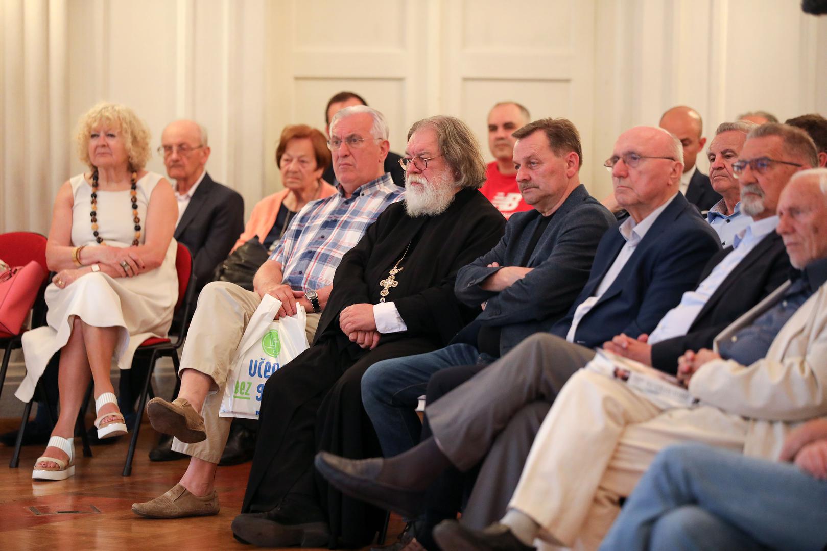 13.06.2023., Zagreb - Predstavljanje knjige "Na strani svojih - pedeset godina u hrvatskoj i srpskoj politici" Slobodana Uzelca u izdanju naklade Ljevak u Novinarskom domu. Photo: Emica Elvedji/PIXSELL