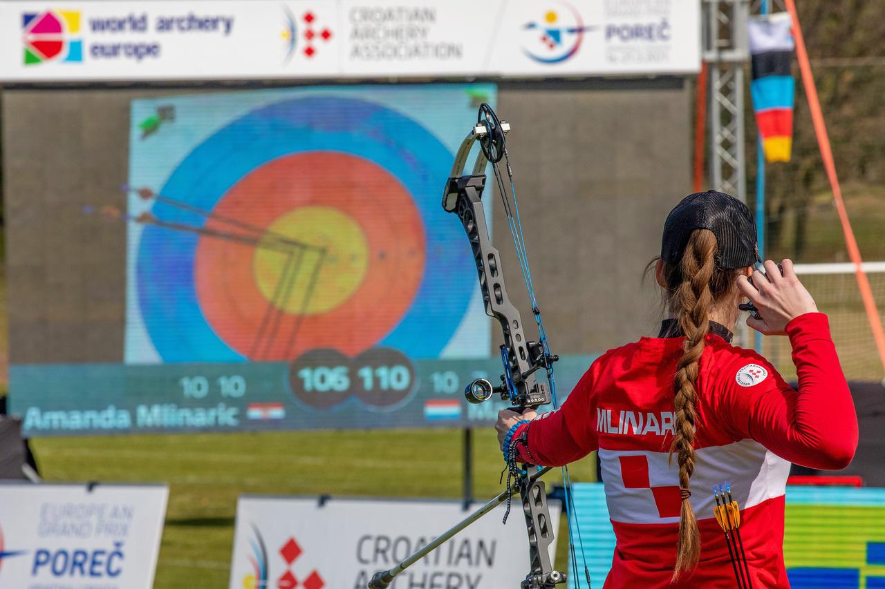 Poreč: Hrvatska streličarka Amanda Mlinarić osvojila zlato na European Grand Prix Poreč