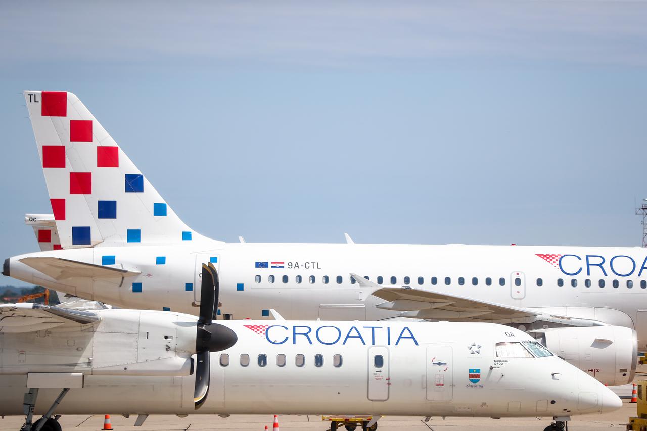 Svečani prvi let Croatia Airlines novim zrakoplovom Airbus A220 na letu Zagreb - Split