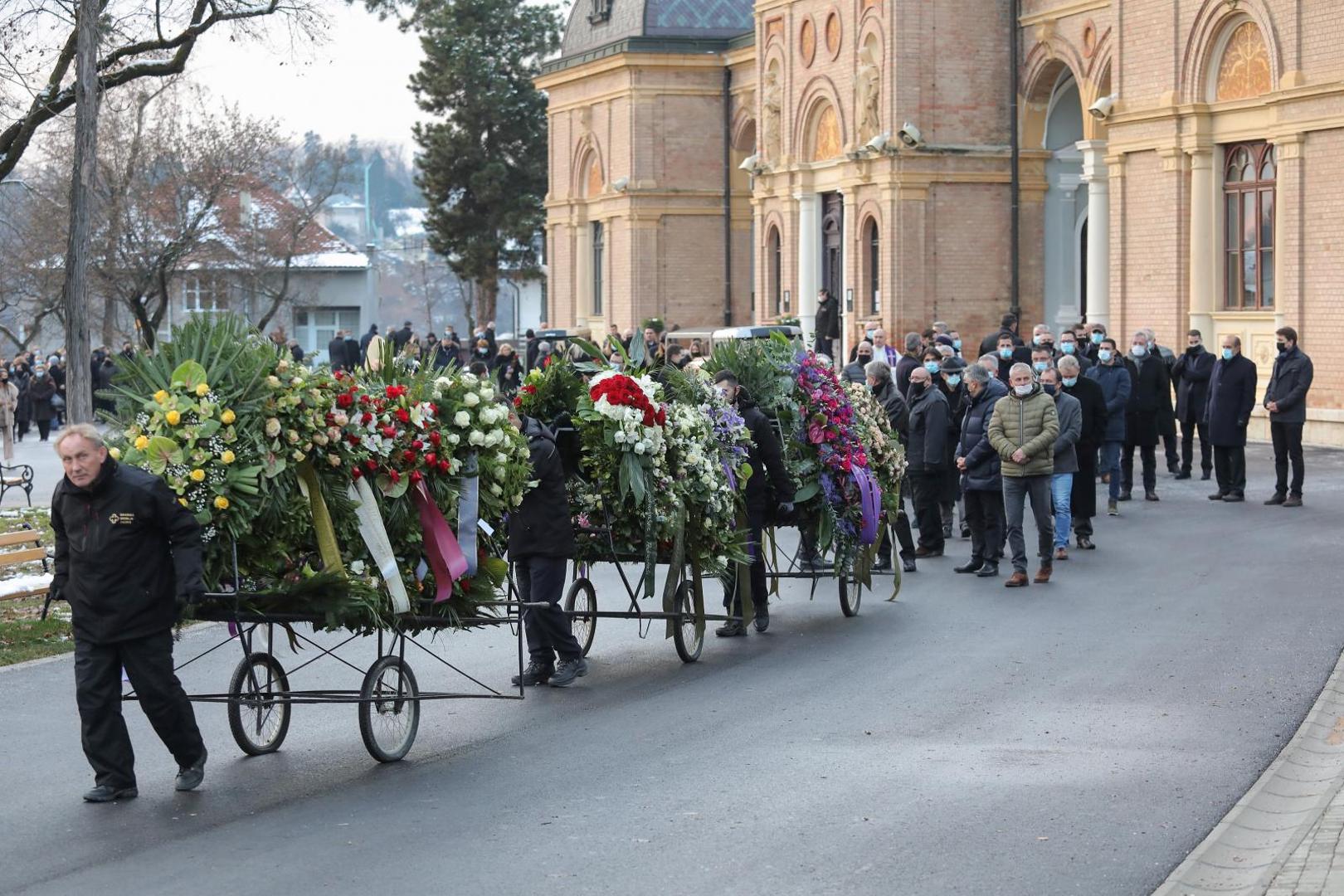 11.01.2021., Zagreb - Na zagrebackom groblju Mirogoj odrzan je posljednji ispracaj predsjednika Uprave Podravke Marina Pucara. 
Photo: Tomislav Miletic/PIXSELL