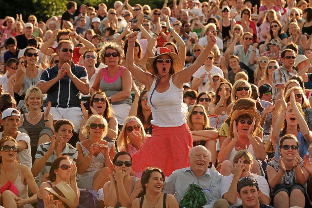 Navijačice na Wimbledonu