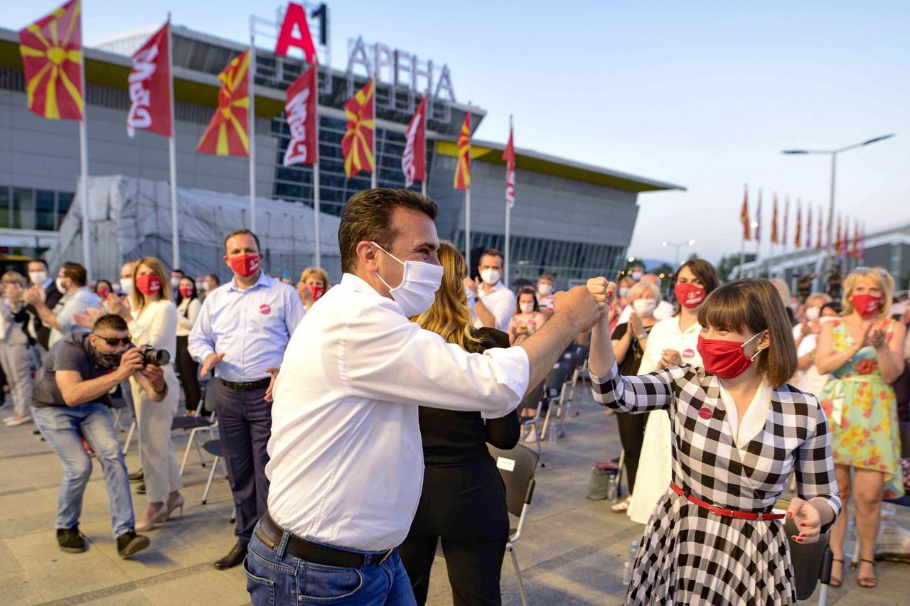 NORTH MACEDONIA-SKOPJE-PARLIAMENTARY ELECTIONS-RALLY