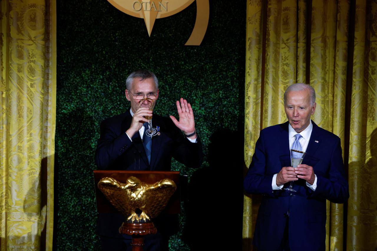 Dinner for world leaders during the NATO summit, in Washington