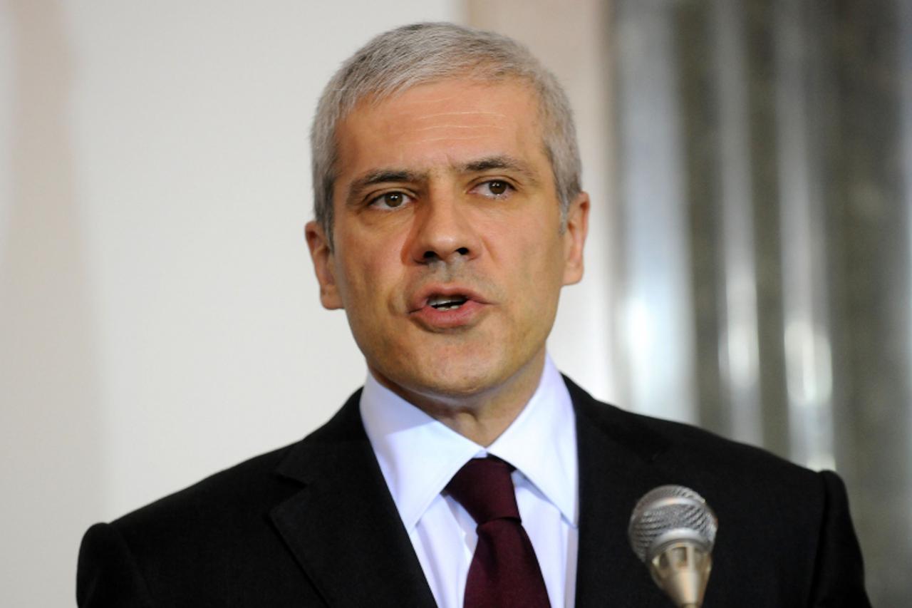 'Unutrasnja Beograd Srbija 20.03.2009. Boris Tadic predsjednik Republike Srbije tijekom posjeta premijera RH Ive Sanadera. Photo: Anto Magzan/Vecernji list'