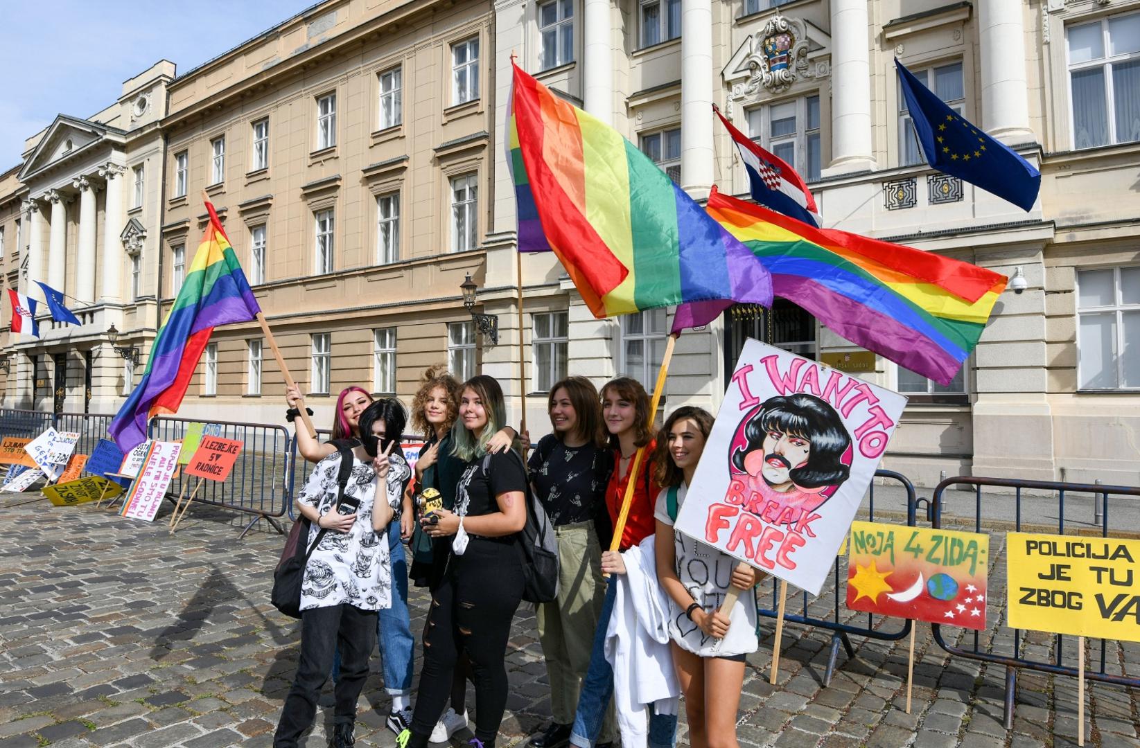 19.09.2020., Zagreb - 19. Povorka ponosa LGBTIQ osoba i obitelji Zagreb Pride 2020 pod sloganom "Sloboda unutar i izvan cetiri zida". Povorka je po prvi puta krenula s Trga svetog Marka. Photo: Josip Regovic/PIXSELL