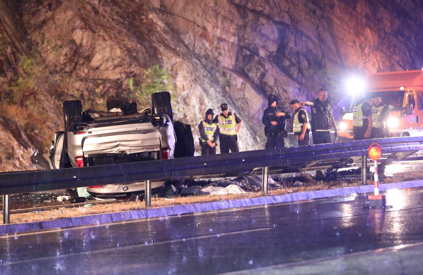 05.08.2023., Vrgorac - Tri osobe smrtno stradale u teskoj prometnoj na A1 prije izlaza Ravca u smjeru Dubrovnika. Photo: Ivo Cagalj/PIXSELL