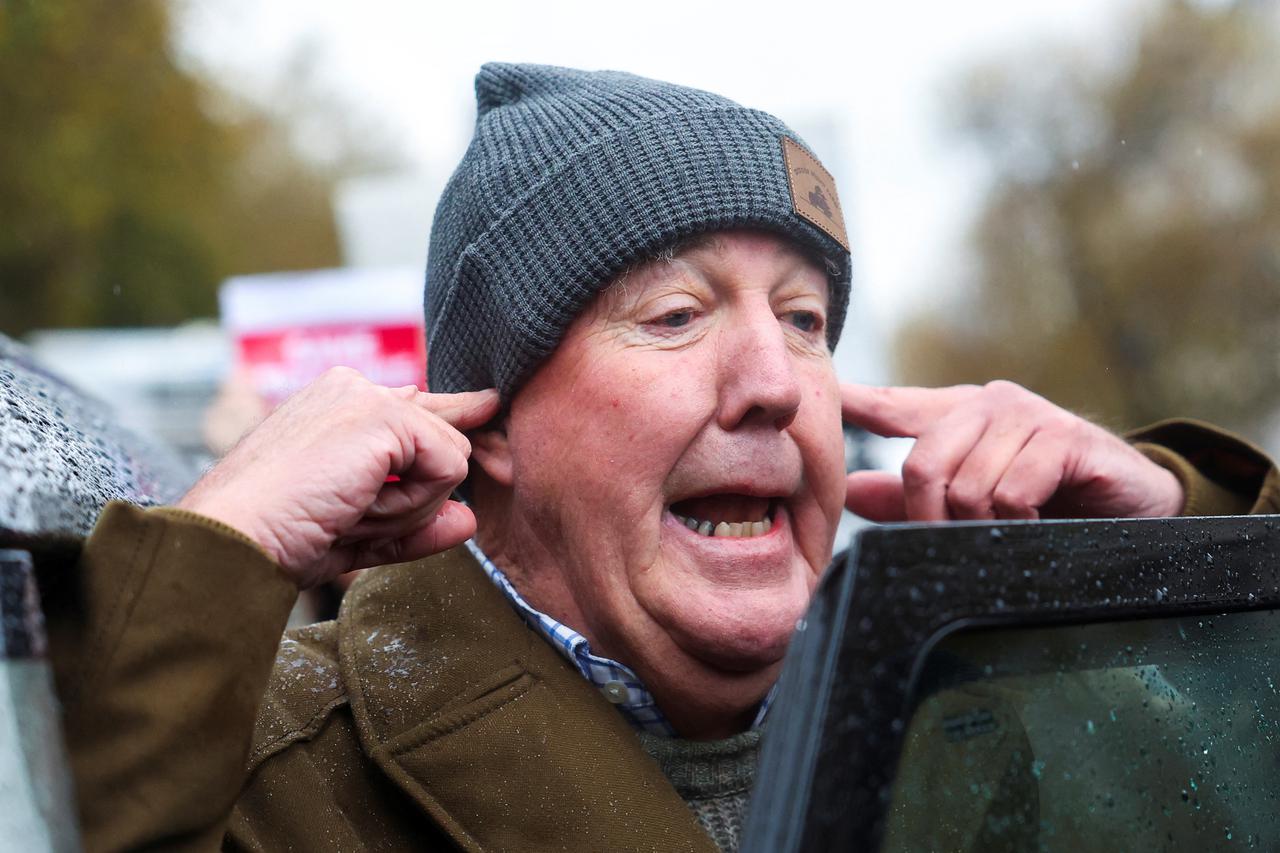 Farmers protest against the government's agricultural policies, in London