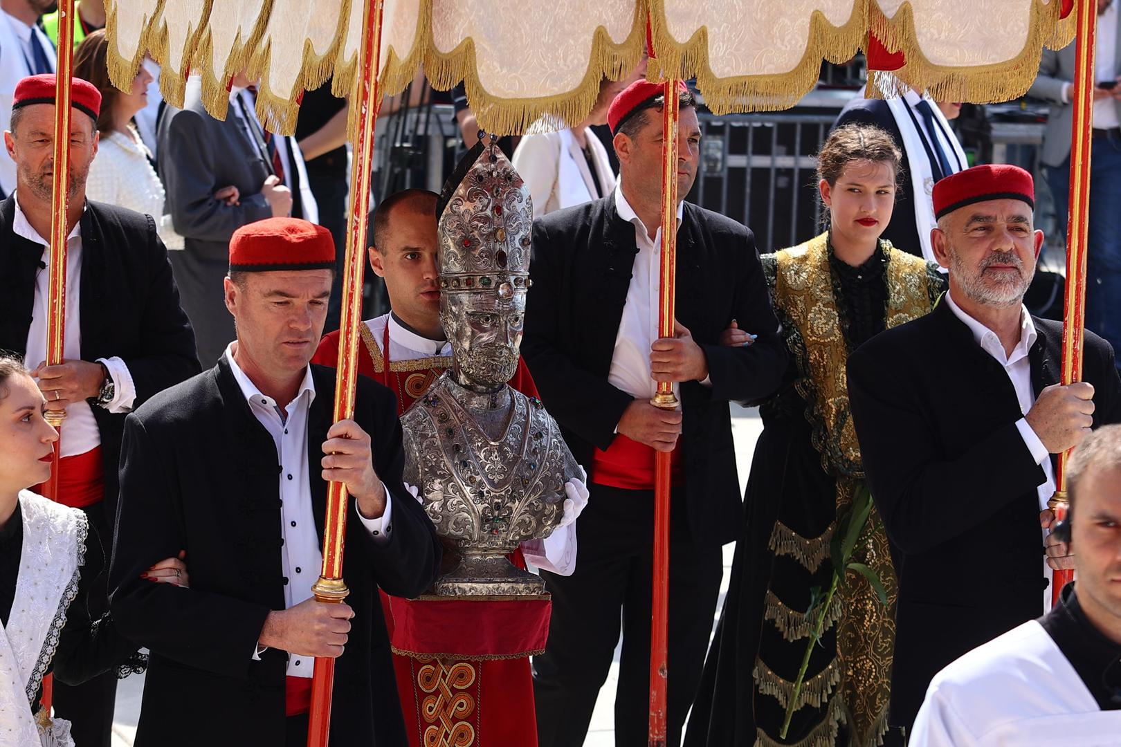 07.05.2023., Split - Procesija i misa povodom blagdana sv. Dujma. Photo: Miroslav Lelas/PIXSELL