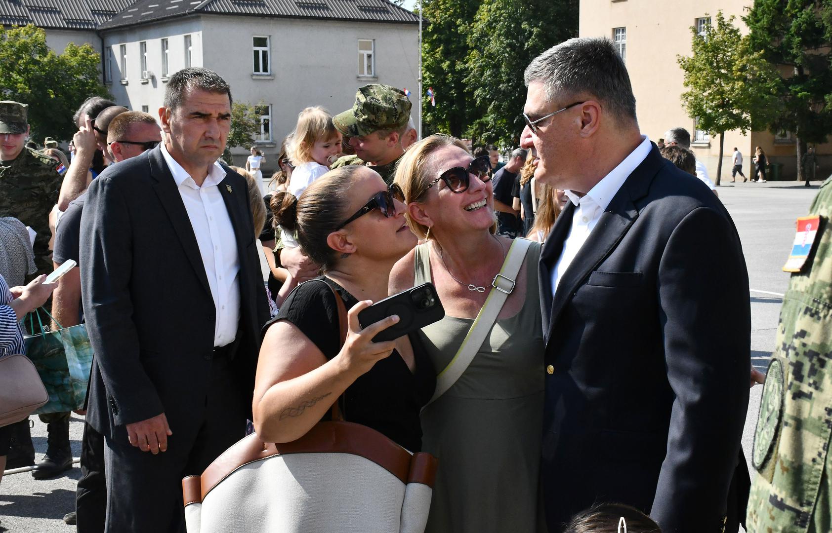 30.08.2024., Pozega - Predsjednik Republike i vrhovni zapovjednik Oruzanih snaga Republike Hrvatske Zoran Milanovic sudjelovao je na svecanoj prisezi 43. narastaja rocnih vojnika na dragovoljnom vojnom osposobljavanju u Pozegi. Photo: Ivica Galovic/PIXSELL