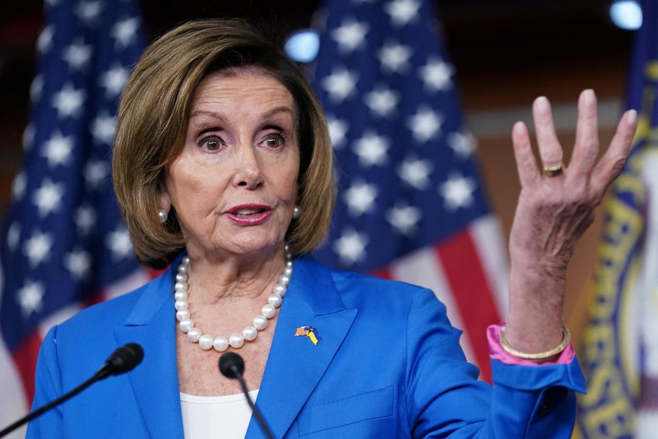 Pelosi holds a press conference at the U.S. Capitol in Washington