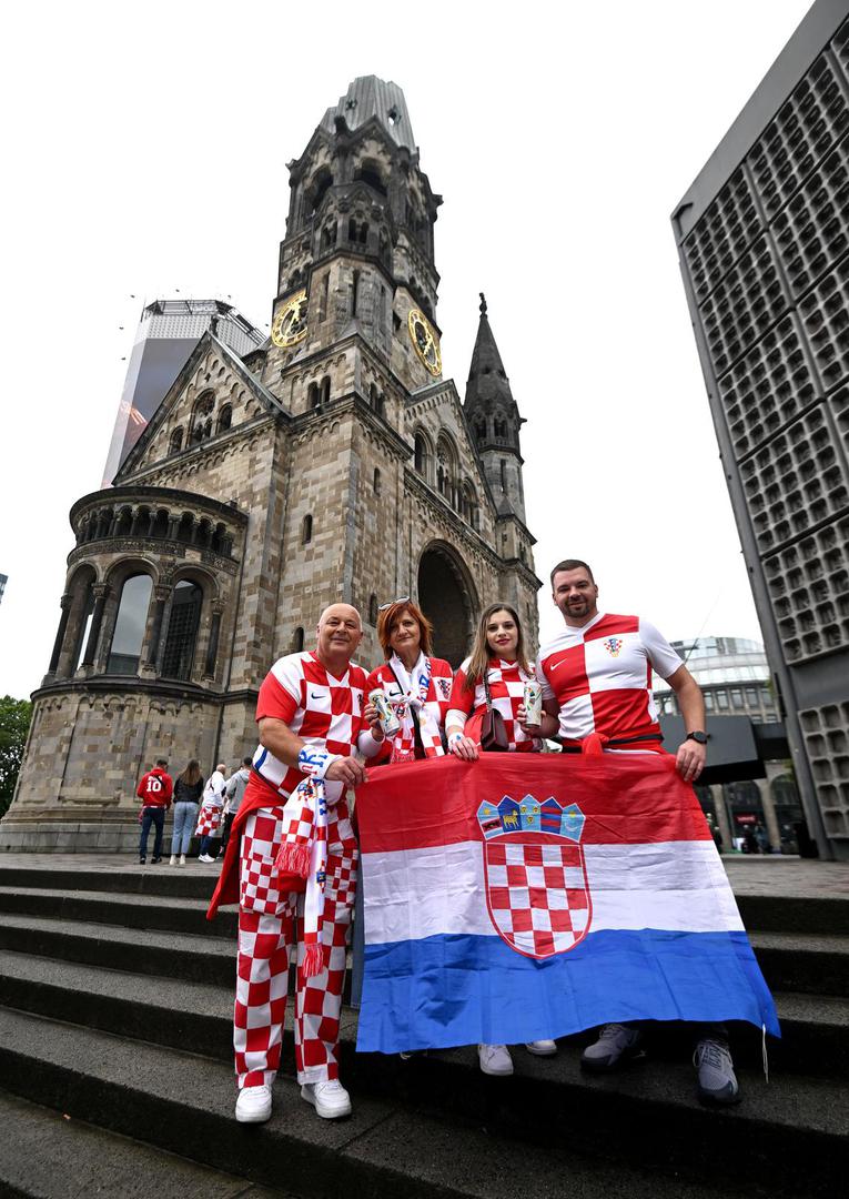 15.06.2024., Berlin, Njemacka - Navijaci u gradu prije prve utakmice na europskom prvenstvu, spanjolska hrvatska.  Photo: Marko Lukunic/PIXSELL